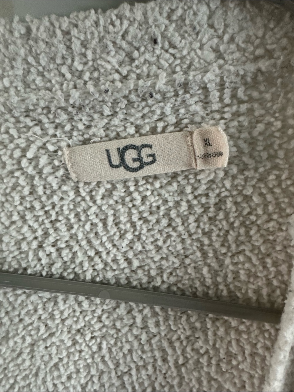 UGG Cream Open-Front Cozy Draped Cardigan - Picture 2 of 2
